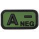 Патч група крові "A- NEG" 3D гума, MFH, Німеччина, оригінал