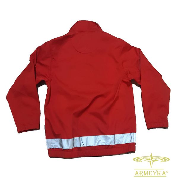Куртка- ветро/влагостойкая softshell fire service красный софтшел Швейцария 789697 фото