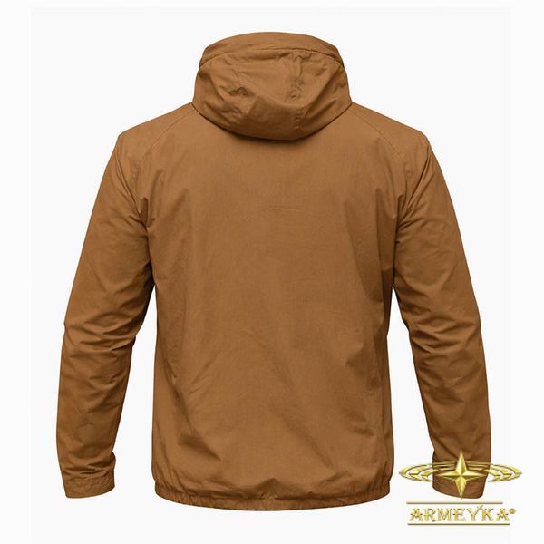 Куртка тактическая (ветровка) lightweight combat micro rip-stop койот вискоза UA