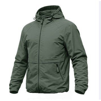 Тактична куртка-вітровкаlightweight combat micro rip-stop, полегшена, олива. UA.