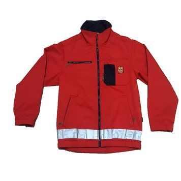 Куртка- ветро/влагостойкая softshell fire service красный софтшел Швейцария