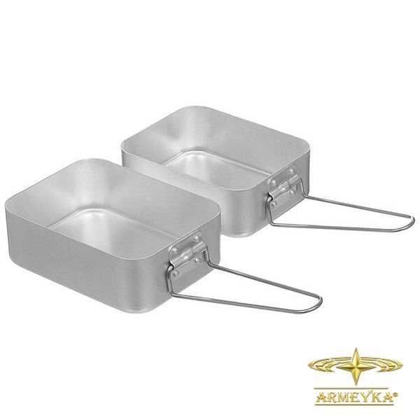 Набір посуду nato mess kit сірий алюміній, оригінал