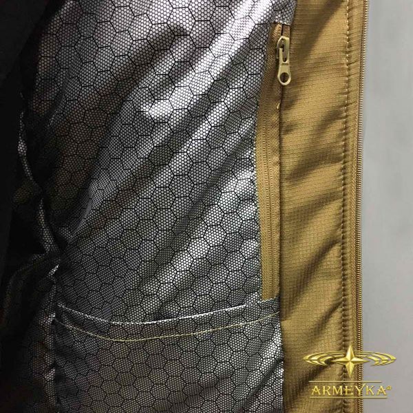Куртка зимняя,ветро/влагостойкая, с подкладкой omni-heat койот softshell micro ripstop UA