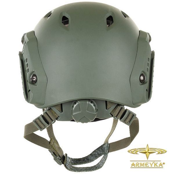 Шолом тренувальний/страйкбольний US Helmet, FAST-paratroopers (з рейлінгами). Олива. MFH Німеччина.