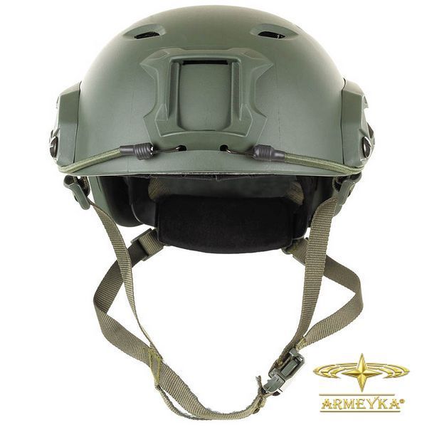 Шолом тренувальний/страйкбольний US Helmet, FAST-paratroopers (з рейлінгами). Олива. MFH Німеччина.