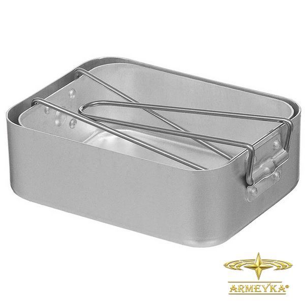 Набір посуду nato mess kit сірий алюміній, оригінал