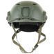Шолом тренувальний/страйкбольний US Helmet, FAST-paratroopers (з рейлінгами). Олива. MFH Німеччина. 10561B фото 4
